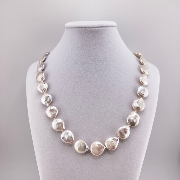 Freshwater Coin Pearl Necklace