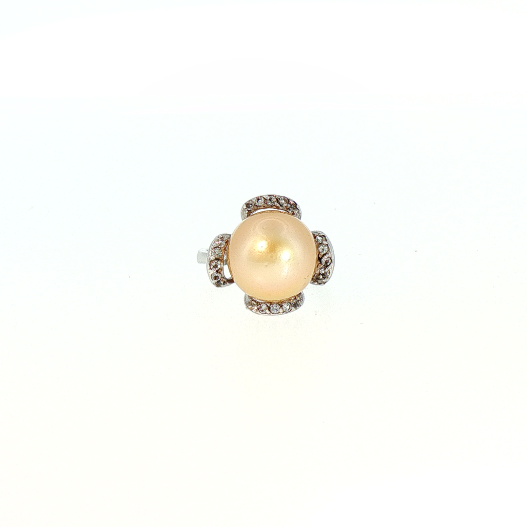 Golden South Sea Pearl Cocktail Ring