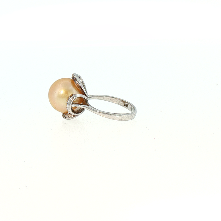 Golden South Sea Pearl Cocktail Ring