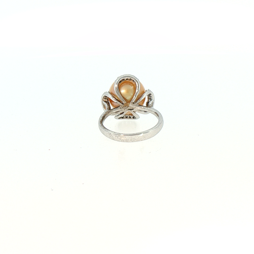 Golden South Sea Pearl Cocktail Ring