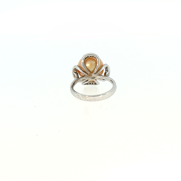 Golden South Sea Pearl Cocktail Ring