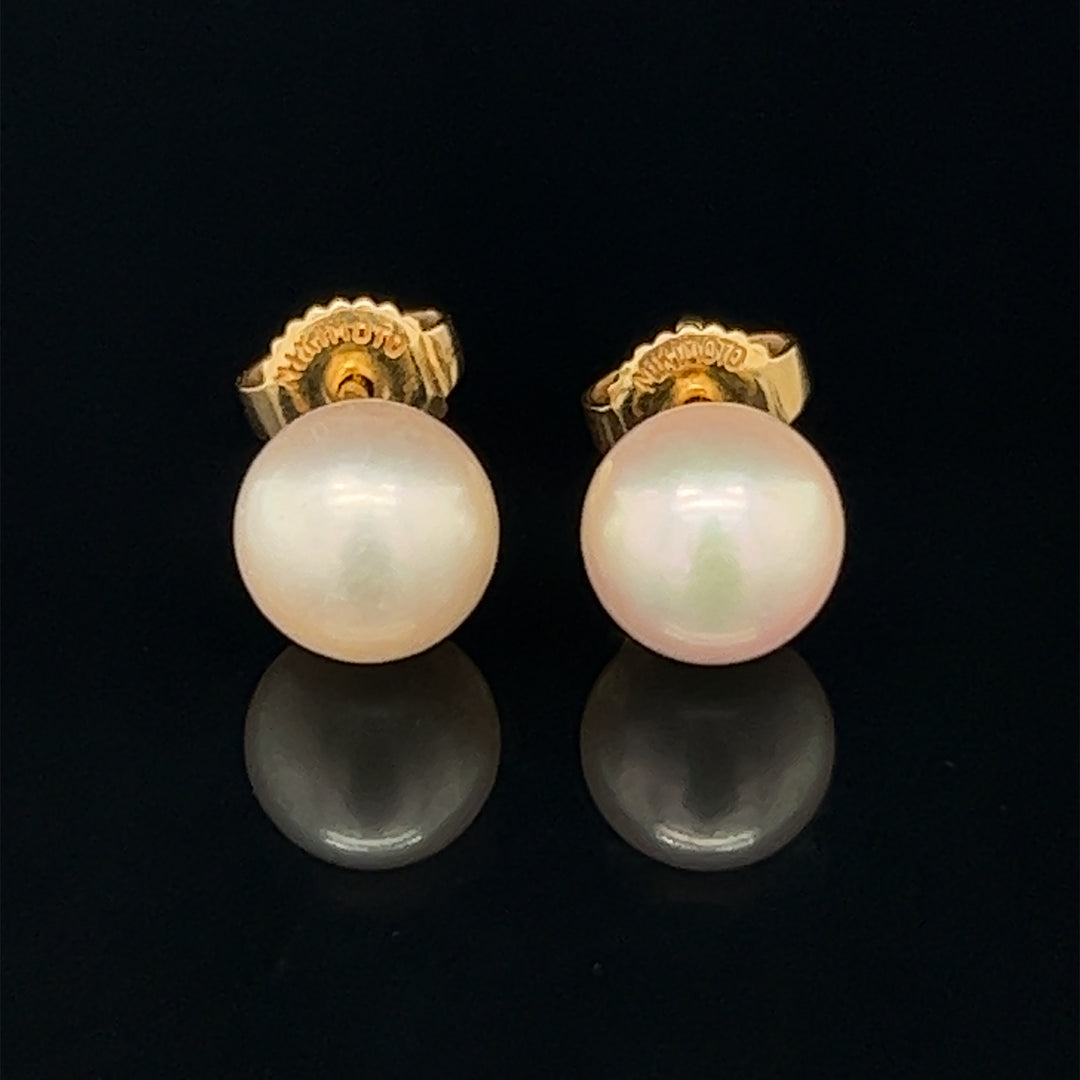 14k Mikimoto Studs