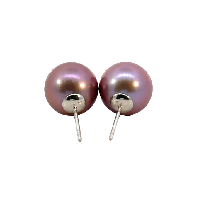 14k Purple Edison Pearl Studs