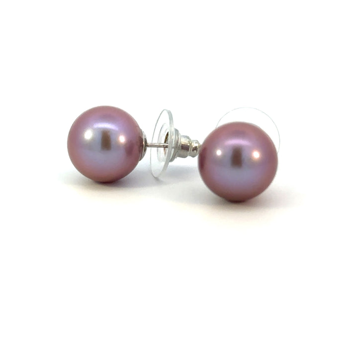 14k Purple Edison Pearl Studs