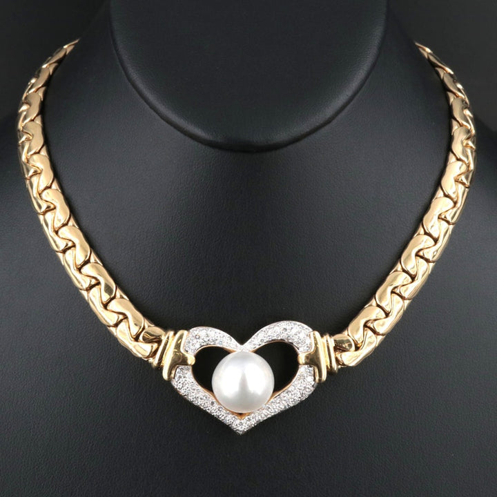 18k Diamond South Sea Necklace