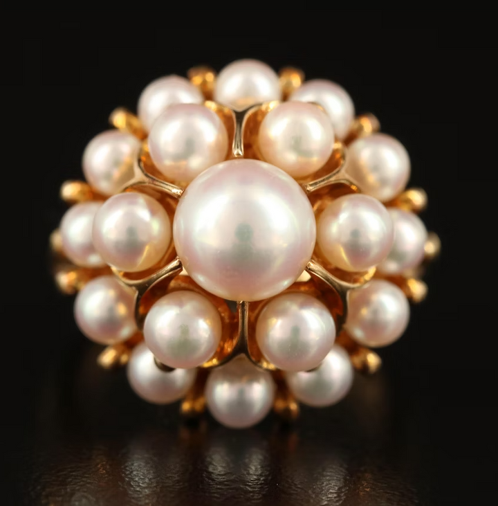 14k Mikimoto Pearl Ring