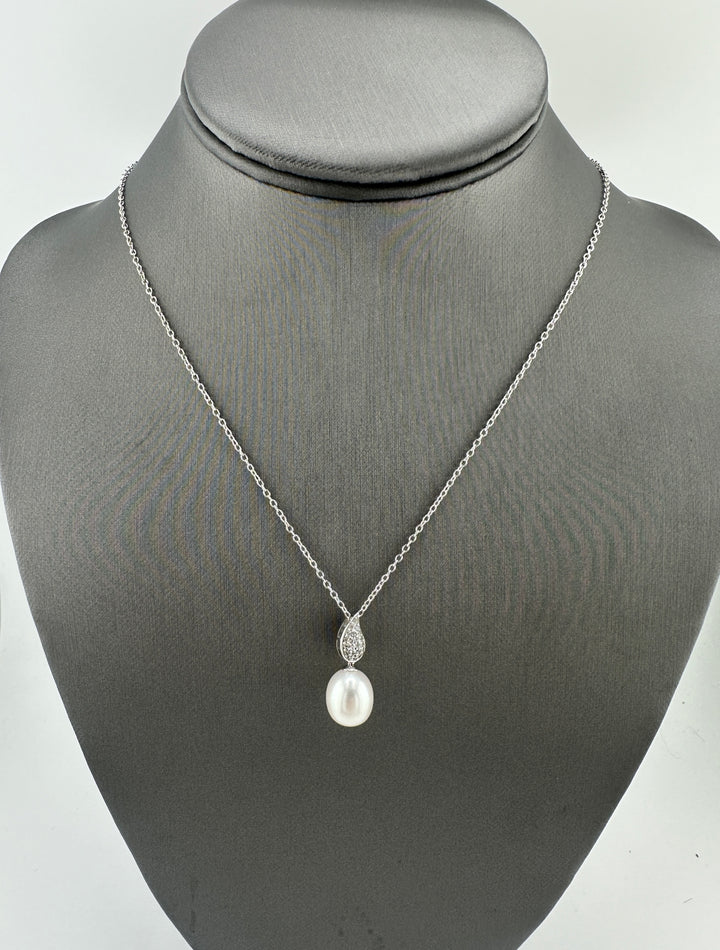 Freshwater Pearl Necklace Sterling Silver