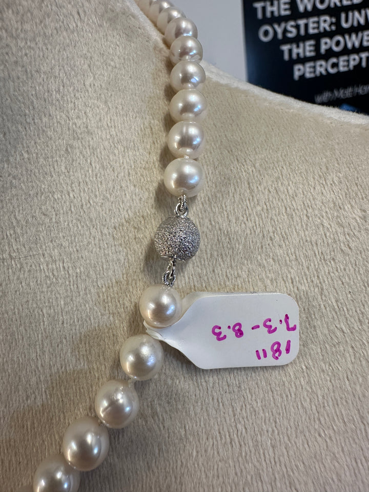 18" freshwater "Edison" pearl necklace