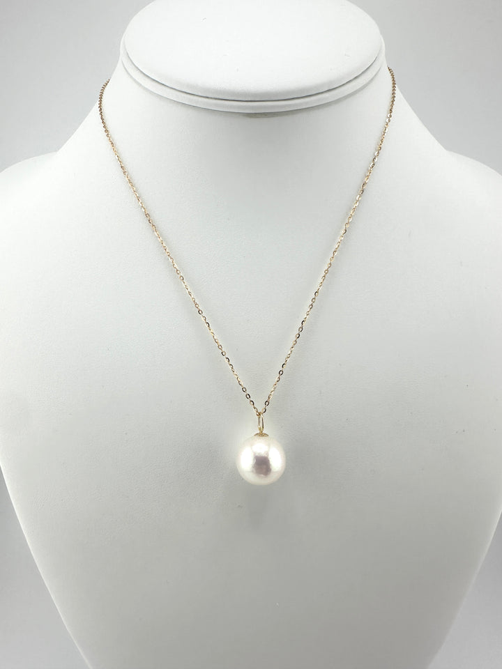 Large Adjustable Single "Edison" Pearl Pendant / Necklace