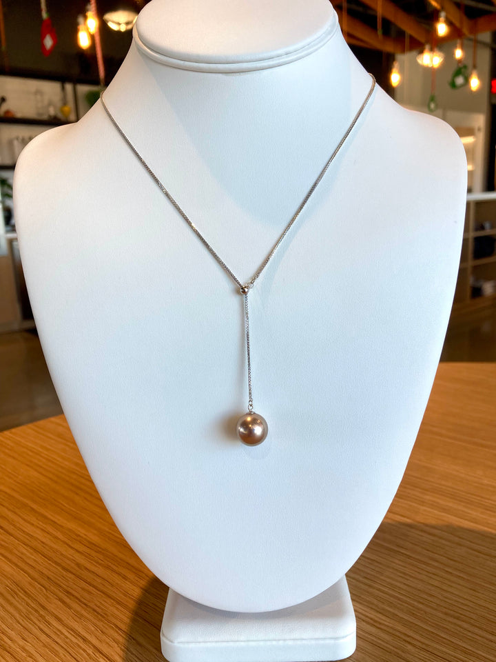 Copper Color "Edison" Pearl Necklace