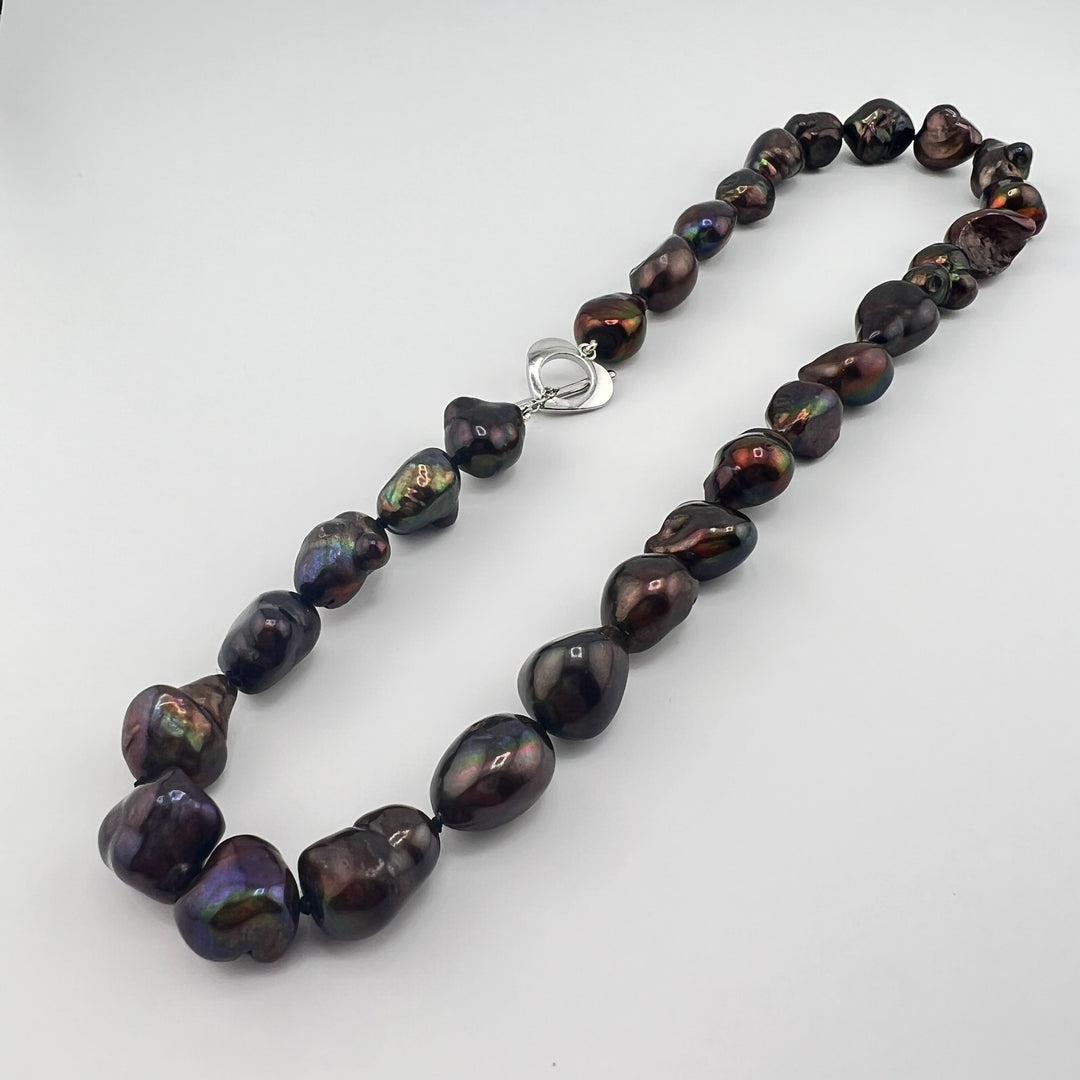 Chocolate Brown Freshwater Pearl Necklace