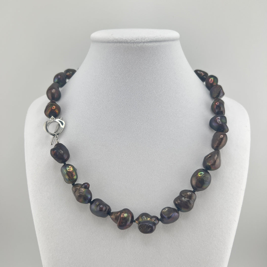 Chocolate Brown Freshwater Pearl Necklace