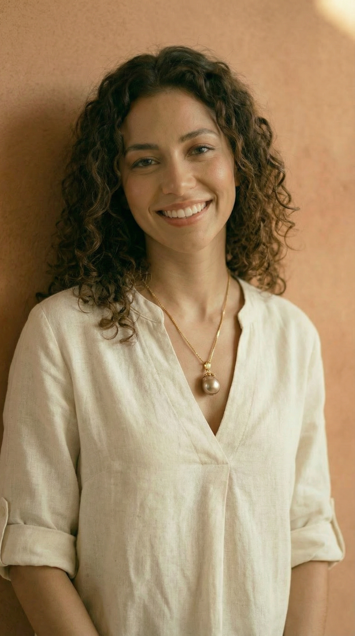 Rose Gold Freshwater Pearl Neclace