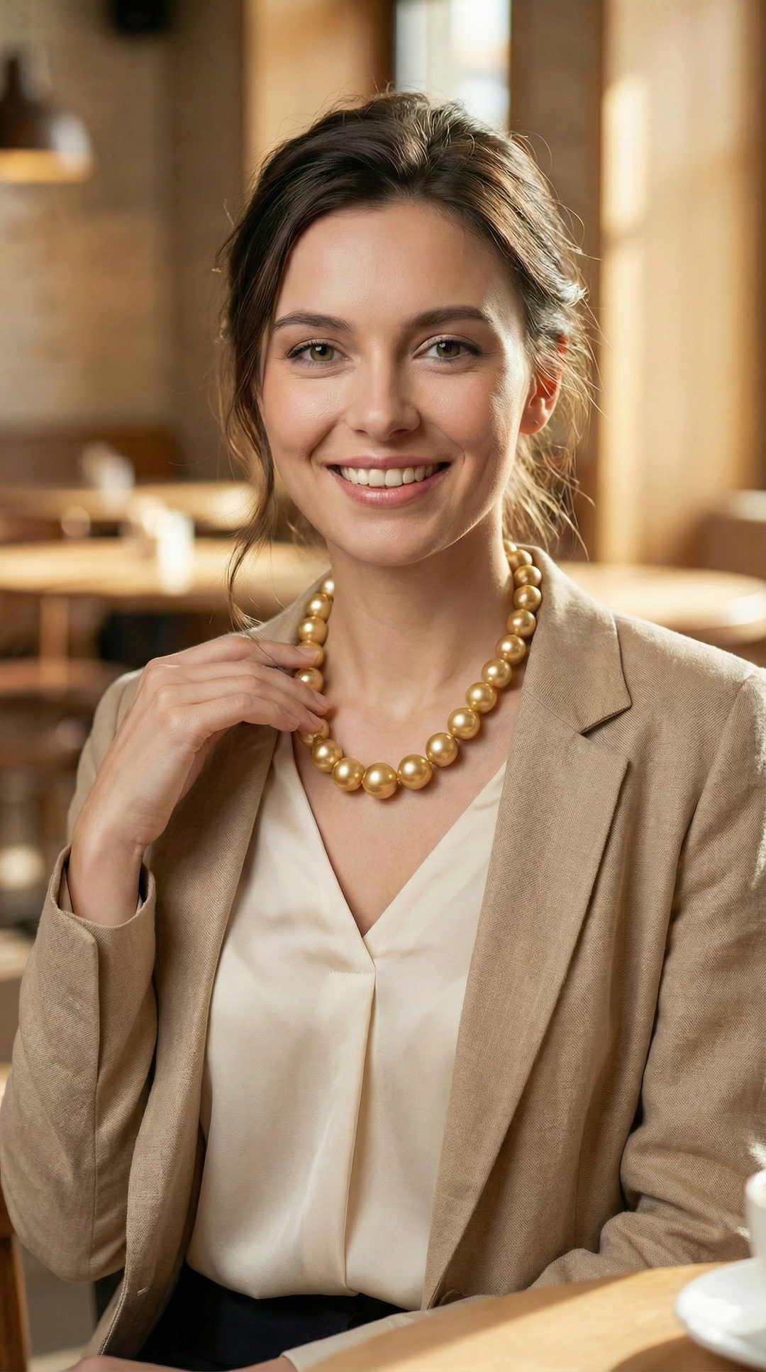 14k Golden South Sea Necklace