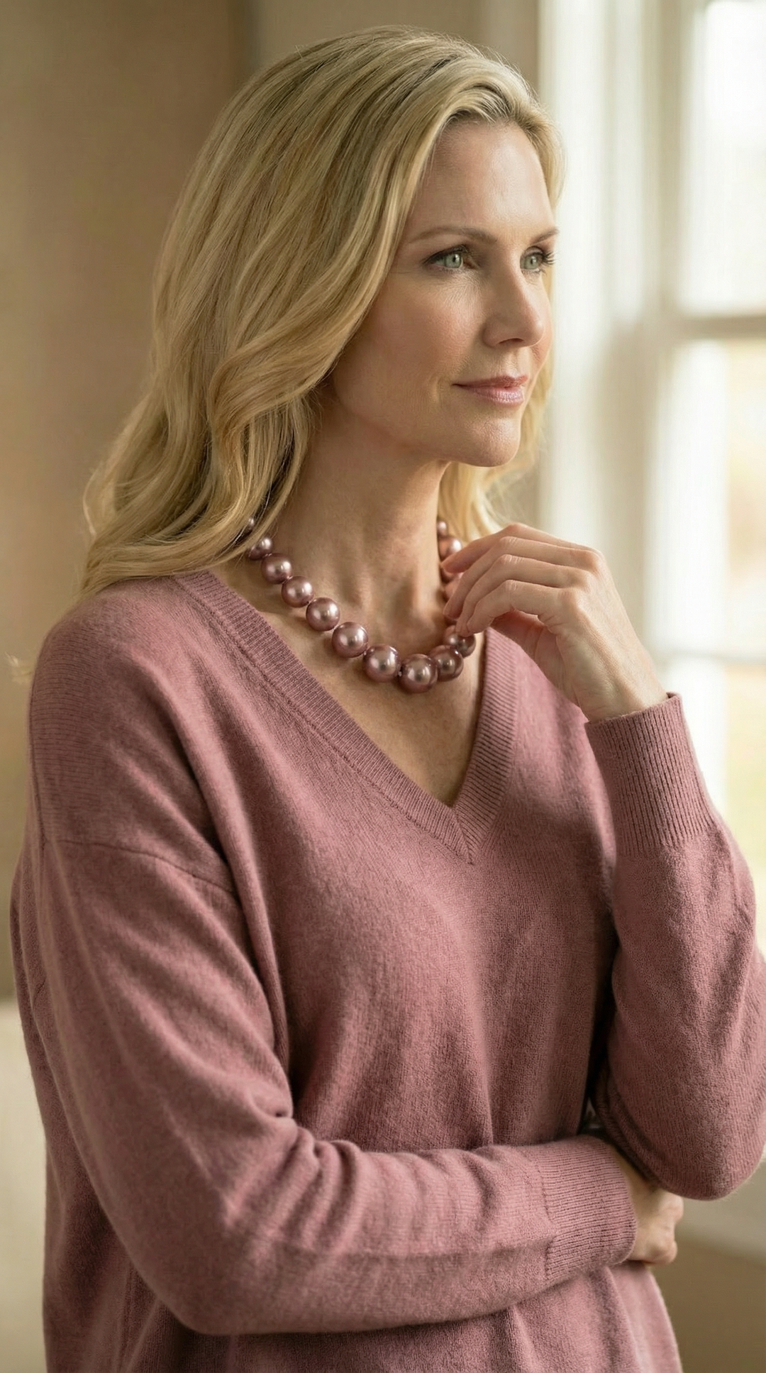 Purple Edison Pearl Necklace