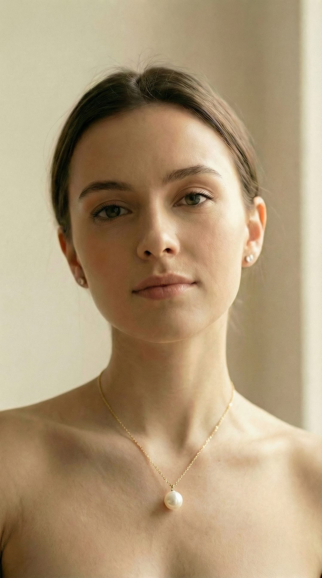 Large Adjustable Single "Edison" Pearl Pendant / Necklace