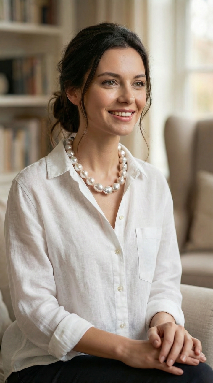 "Wilma Flintstone" Freshwater Pearl Necklace