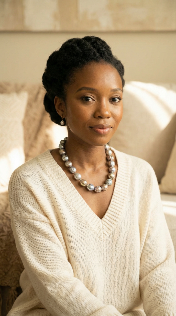 Large Colorful Freshwater Pearl Necklace