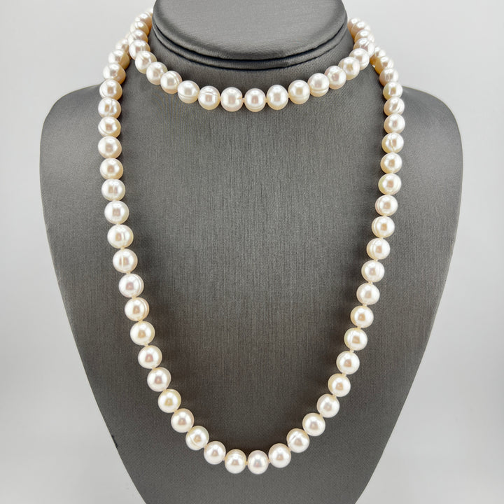 Opera Length Freshwater Pearl Necklace