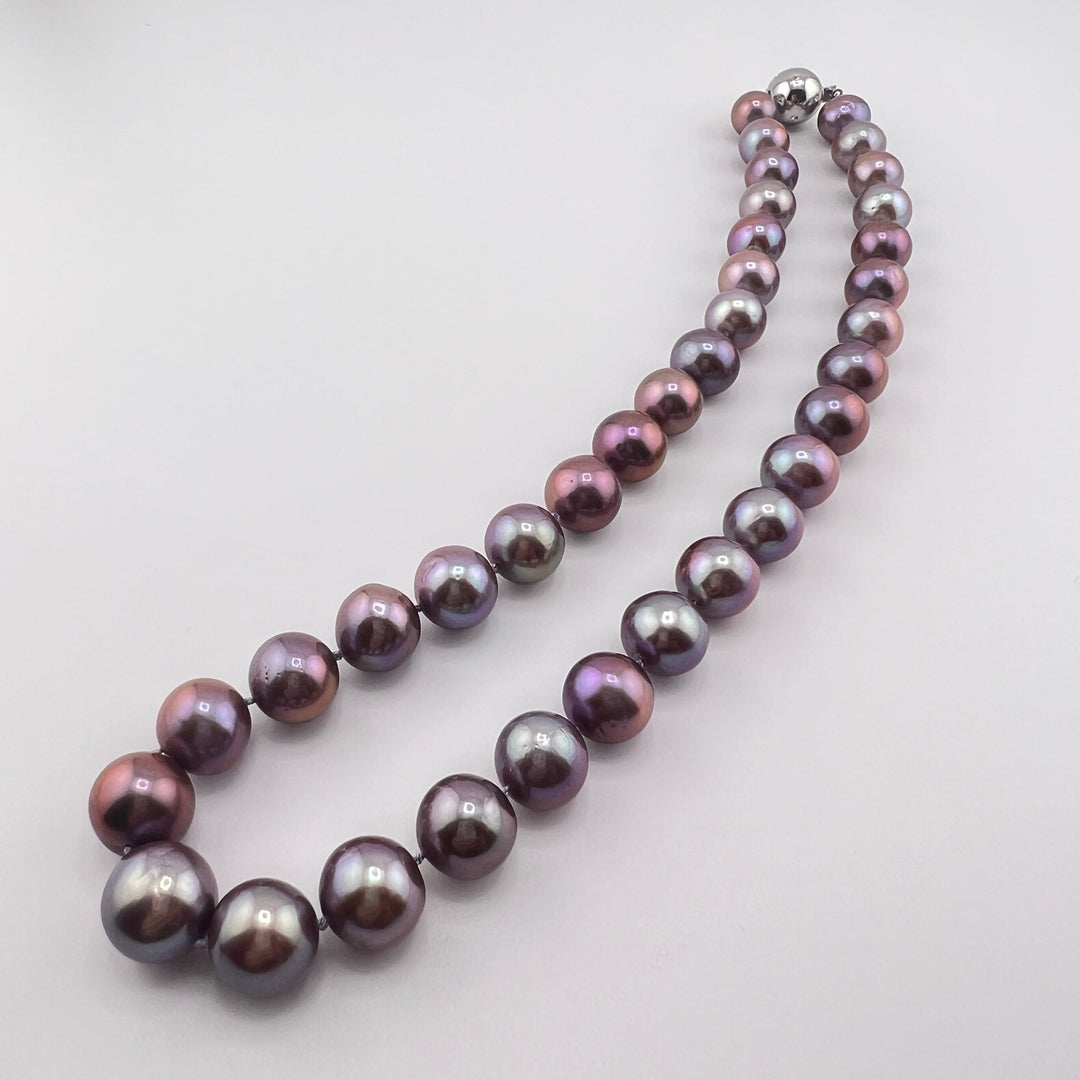 Diamond Purple Edison Pearl Necklace