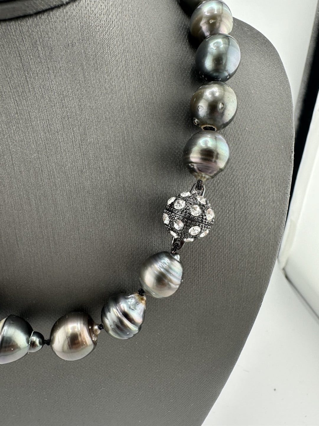 Large Tahitian "Black" Pearl Baroque Necklace