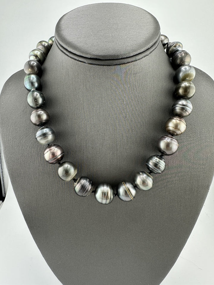 Large Tahitian "Black" Pearl Baroque Necklace