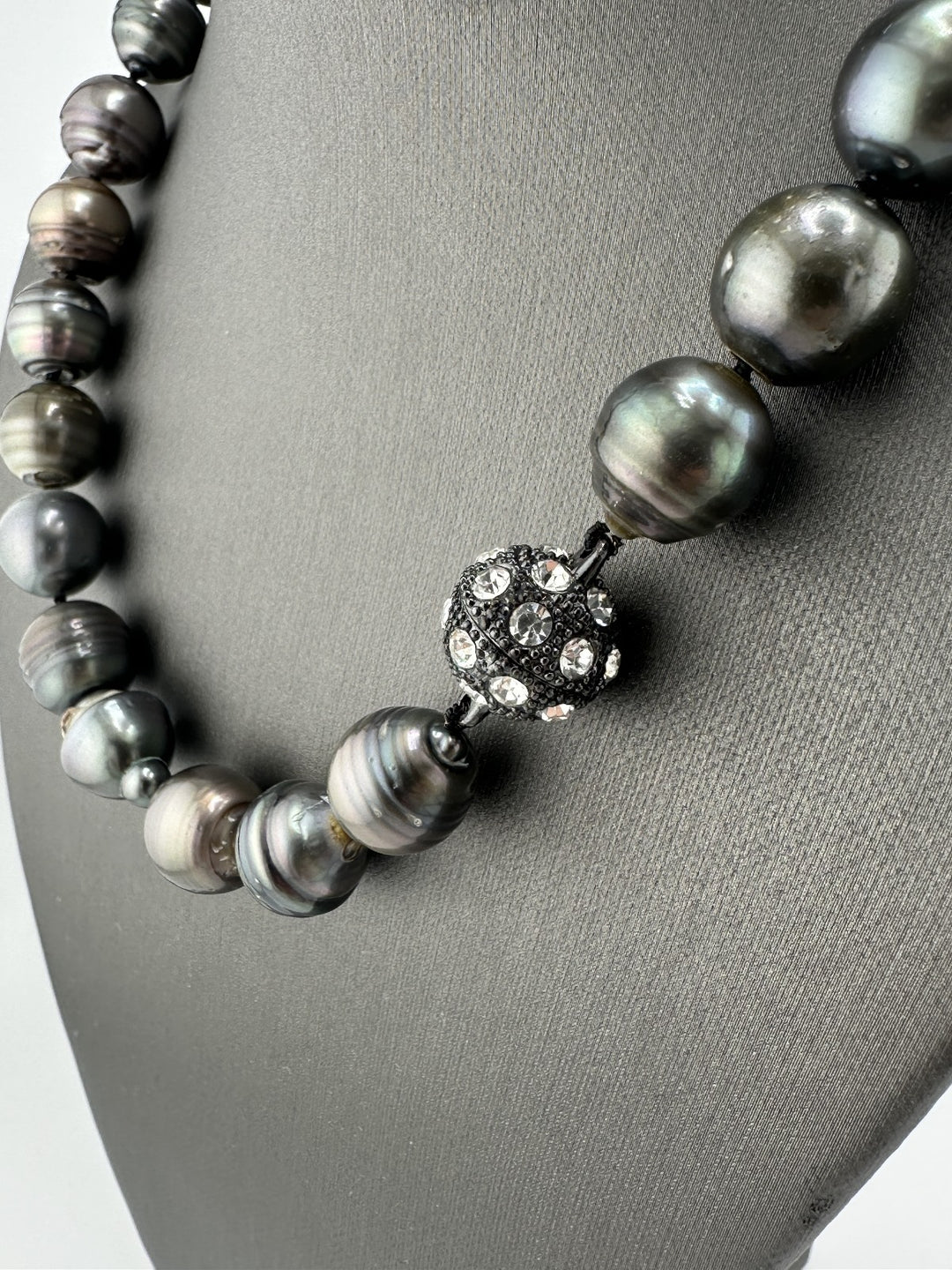 Large Tahitian "Black" Pearl Baroque Necklace