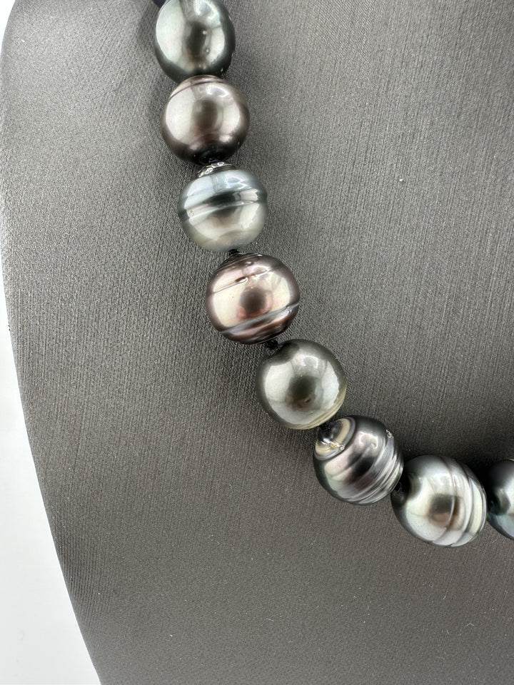 Large Tahitian "Black" Pearl Baroque Necklace