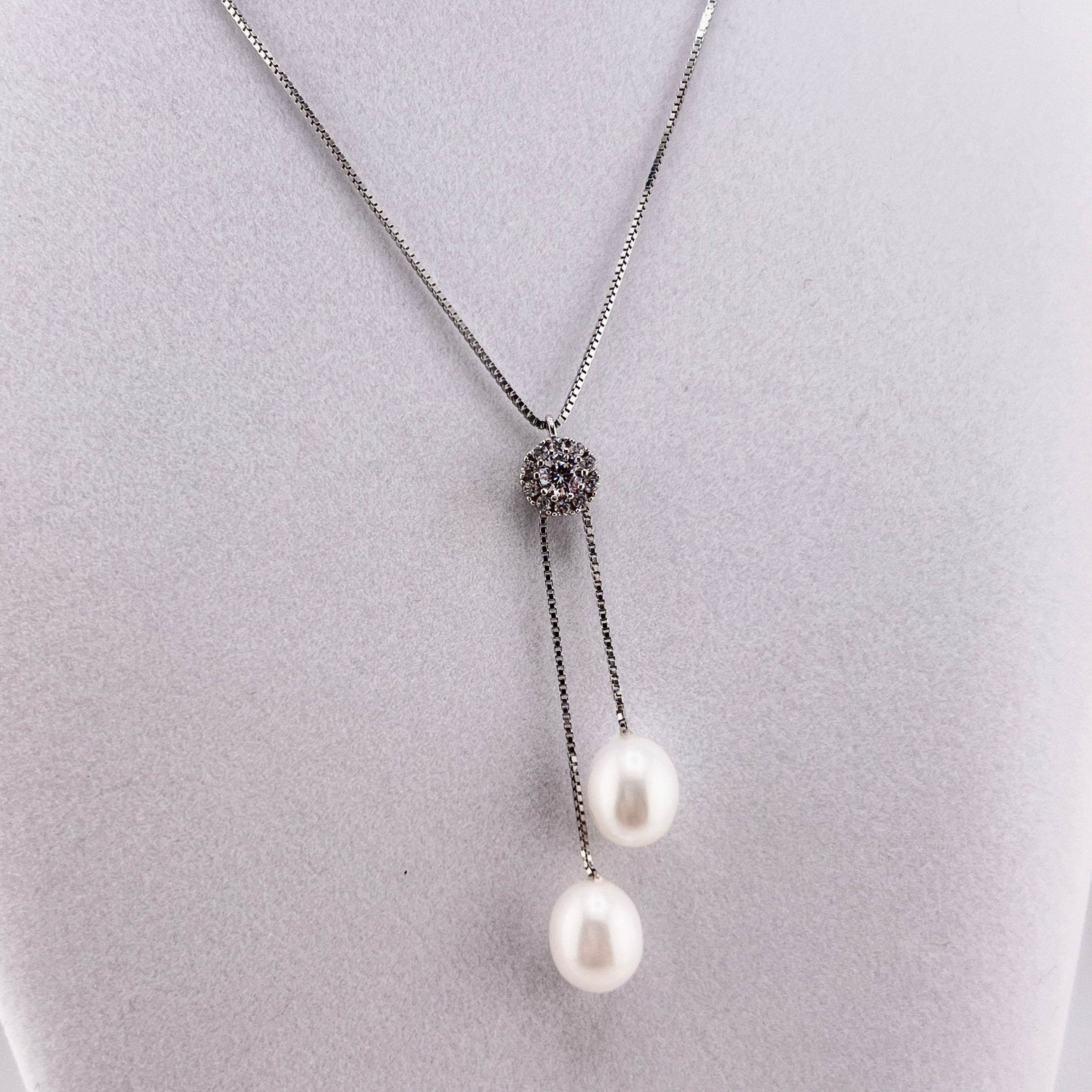 Freshwater Pearl Drop Necklace – Matt Harris Designs