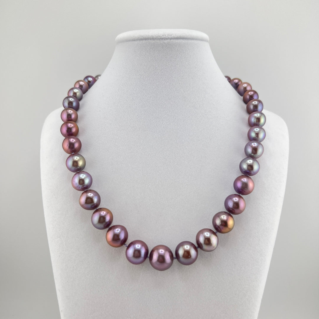 Diamond Purple Edison Pearl Necklace