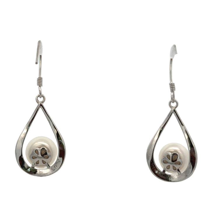 Sterling Silver Freshwater Pearl Dangle Earrings