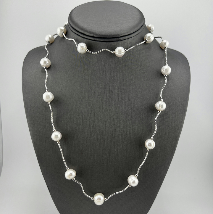 36" Freshwater Station Necklace