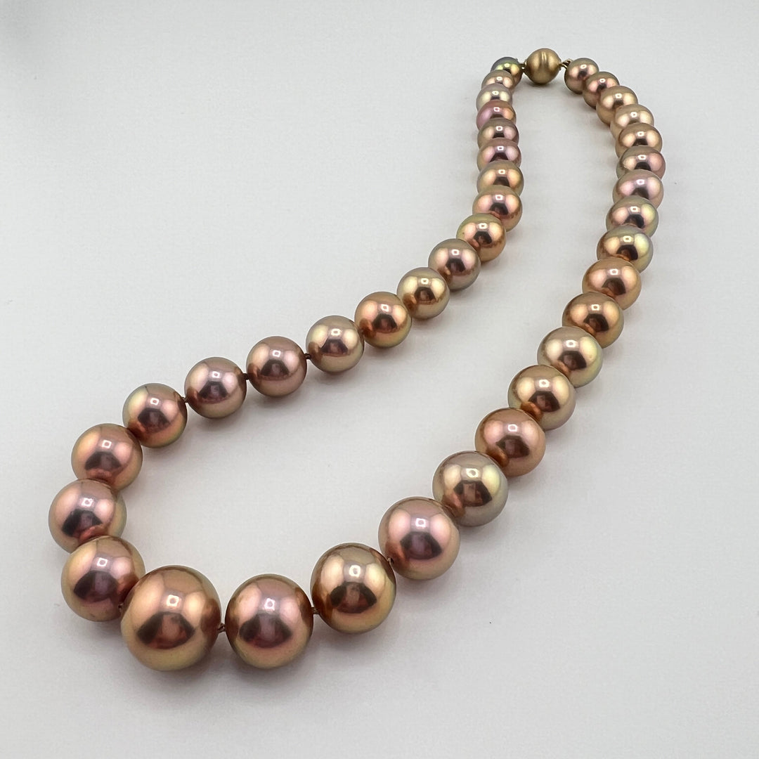 14k Edison Pearl Necklace 9-5-14mm