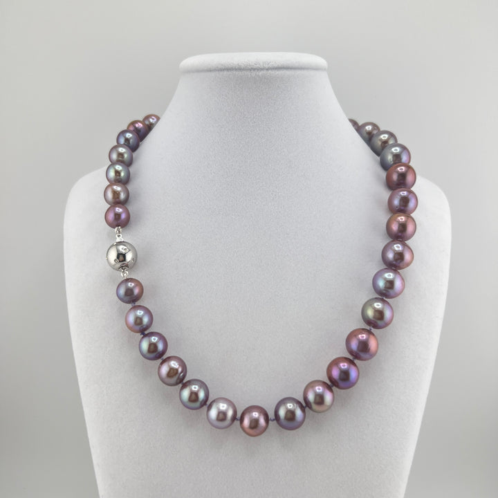 Diamond Purple Edison Pearl Necklace