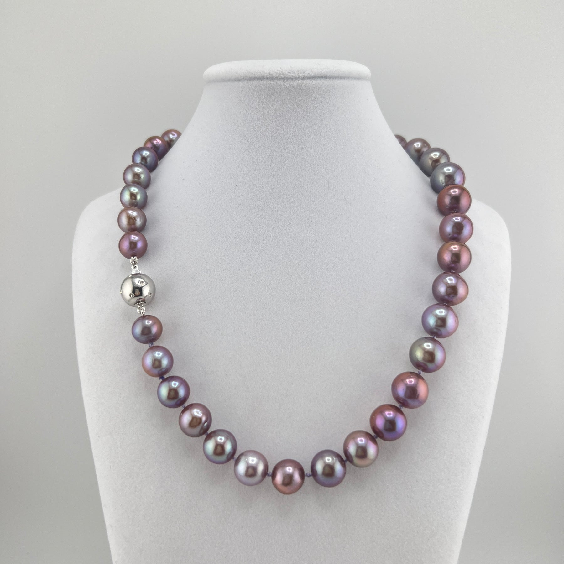 Diamond Purple Edison Pearl Necklace