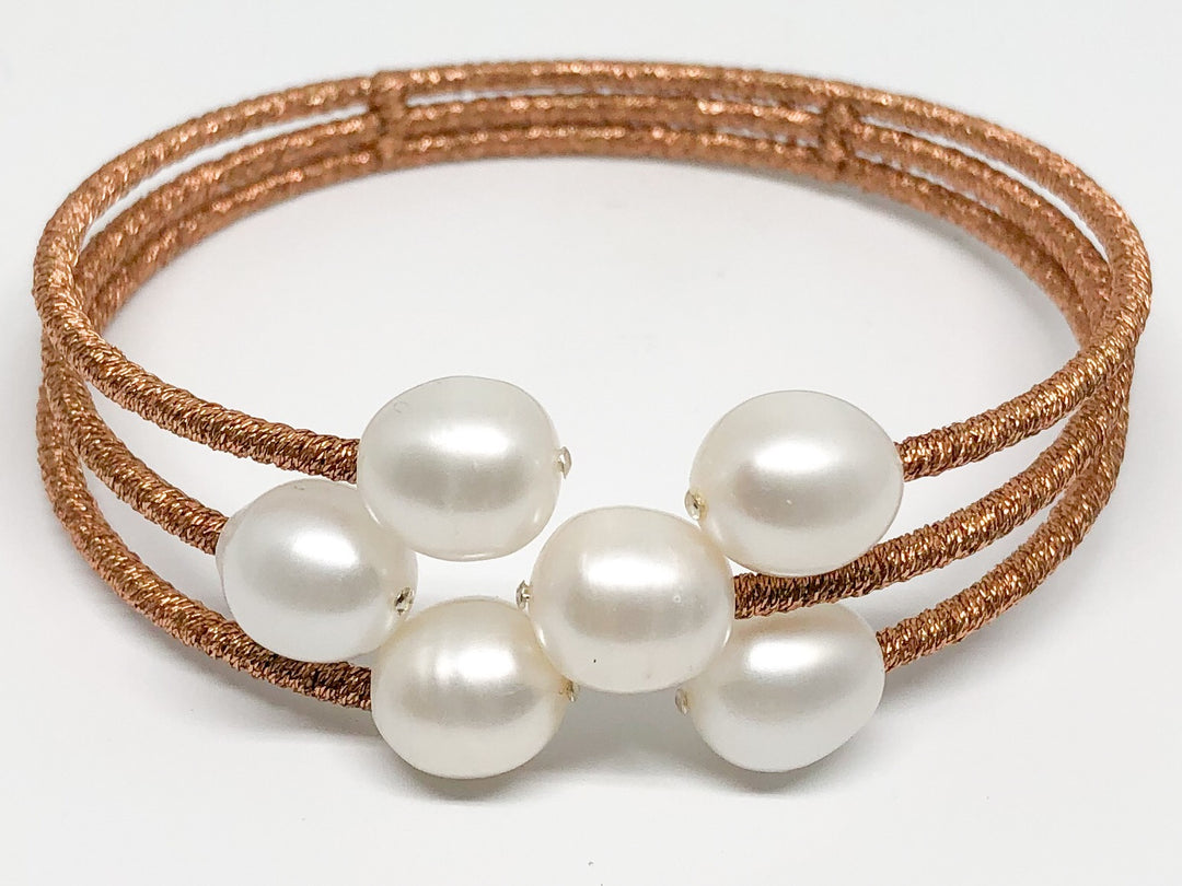 Copper Pearl Bracelet